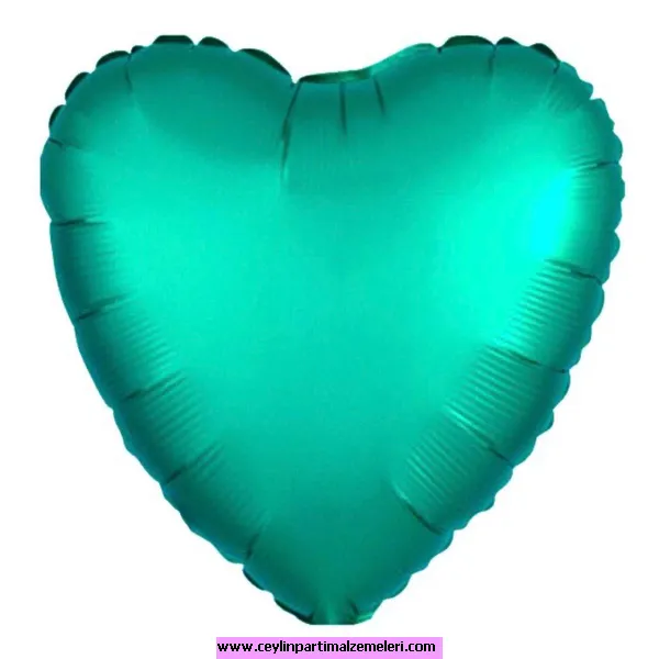 Koyu Yeşil Kalp Folyo Balon